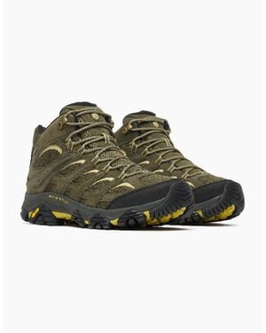 Merrell Moab 3 Mid Gtx Suede Dark Hiking Boots - Green