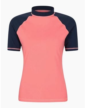 Mountain Warehouse Ladies Uv Protection Rash Guard - Pink
