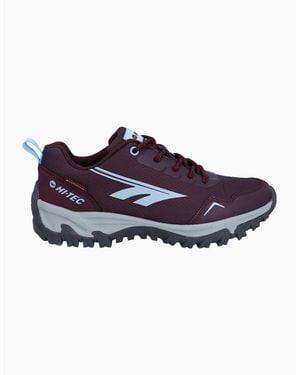 Hi-Tec Jaguar Waterproof Trail Shoes Cherry/Moonstone - Blue