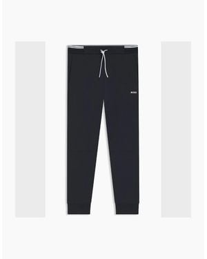 BOSS Zone Stripe Detail Tracksuit Bottoms - Blue