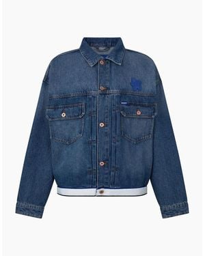 BOSS Corso Tape Denim Jacket - Blue