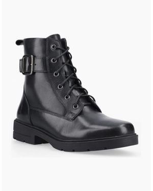 Hush Puppies Teagan Biker Boots - Black