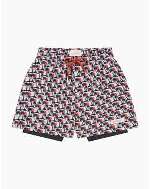 SealSkinz Southwood Quick Dry Printed Swimshort Dark - Red