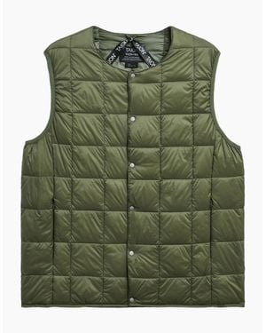 Taion Original Crew Neck Down Vest - Green