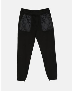 Moncler Cuffed Cotton Joggers - Black
