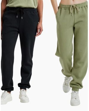 Roxy Surf Stoked Pant Brushed Elasticated Joggers - Green