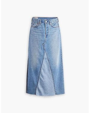 Levi's Levi's Regular Fit Iconic Long Mid Rise Skirt - Blue