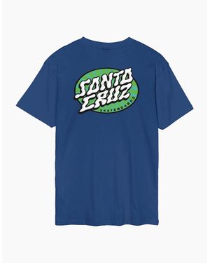 Santa Cruz Vertigo Dot Short Sleeve T-Shirt - Blue