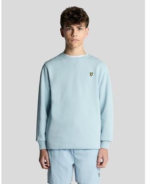 Lyle & Scott Cotton Crew Neck Sweatshirt - Blue