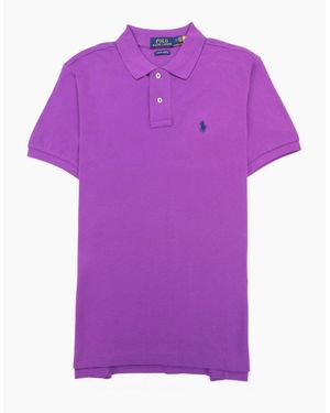 Polo Ralph Lauren Custom Slim Fit Polo - Purple