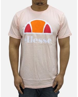 Ellesse Ecrillo T Shirts Crew Neck Short Sleeve Casual Summer Cotton Tee - Grey