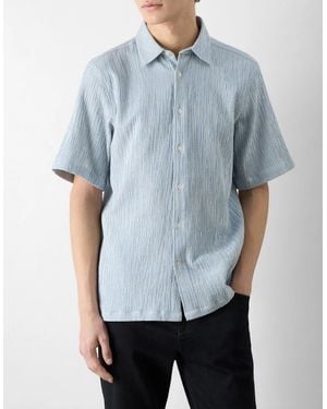 Oliver Sweeney Somerton Striped Linen Shirt - Blue