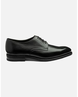 Loake Gosling Plain Derby Shoe - Black