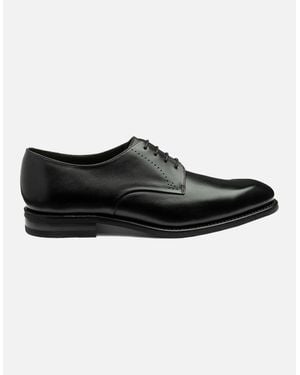 Loake Gosling Plain Derby Shoe - Black