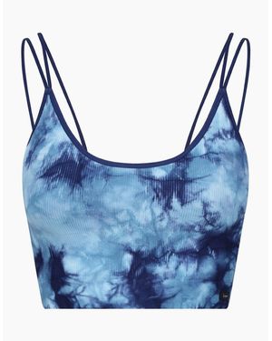 Lee Jeans Iva Cropped Spaghetti Strap Bra - Blue
