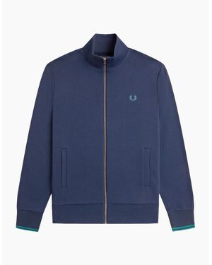 Fred Perry Full Zip Through Sweat - Blue