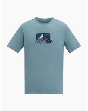 Regatta Fingal Mountain Range T-Shirt - Blue
