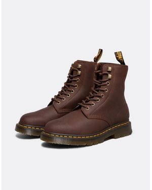 Dr. Martens 1460 Pascal Outlaw Fleece Lined Wintergrip Boots - Brown