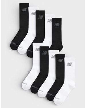 New Balance 10-Pack Cushioned Crew Socks - Black