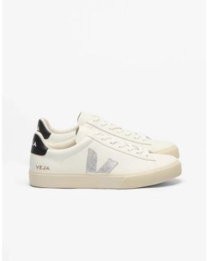 Veja Campo Leather Trainers - Natural