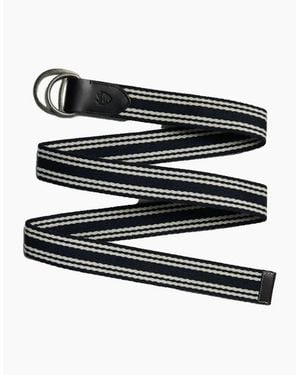 Superdry Heritage Stripe Webbed Belt - Black