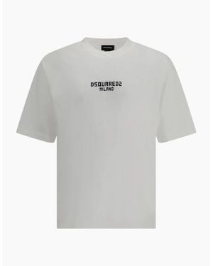 DSquared² Small Milano Logo Loose Fit T-Shirt - Grey