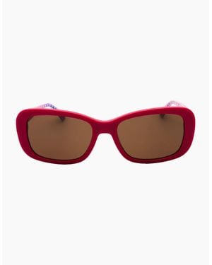 Love Moschino Fuchsia Frame Lensed Sunglasses - Red