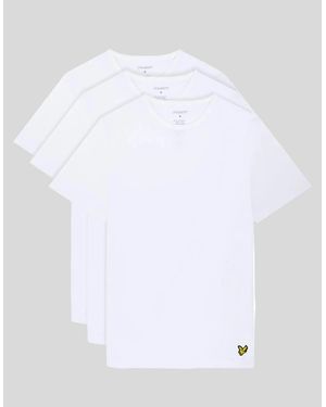 Lyle & Scott 3-Pack Lounge T-Shirts - White
