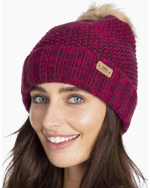 Trespass Kellisa Knitted Bobble Hat - Purple