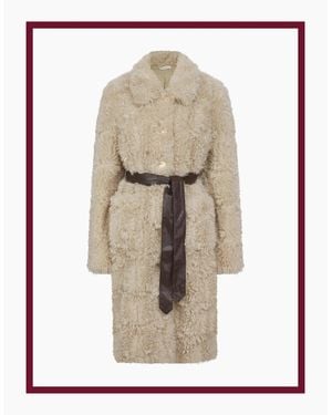 Nooki Design Rowena Shaggy Jacket - White