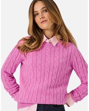 Crew Crew Neck Chunky Sweatshirt - Pink