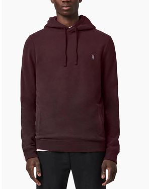 AllSaints All Saints Raven Oth Hoodies Long Sleeve Pullover Jumper Cotton Winter New - Purple
