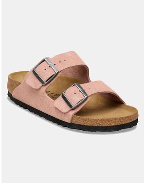 Birkenstock Arizona Suede Leather Sandals - Brown