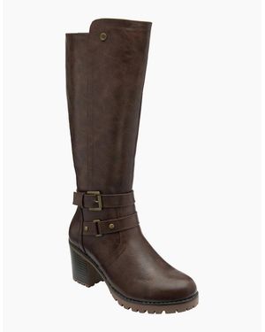 Lotus Melina Knee High Boots - White