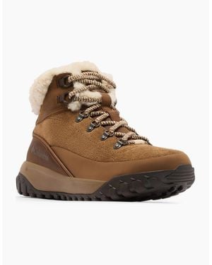 Columbia Burnsider Cosy Leather Hiking Boots - Brown