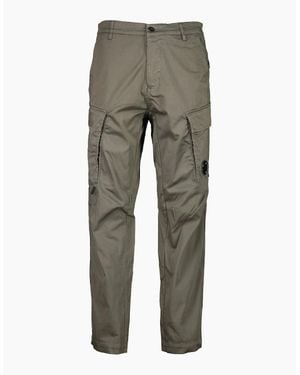 C.P. Company Satin Stretch Lens Cargo Trousers - Grey