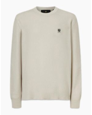 Belstaff Coast Knitted Jumper Birch - White