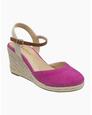 Lotus Mariah Espadrille Wedges - Pink