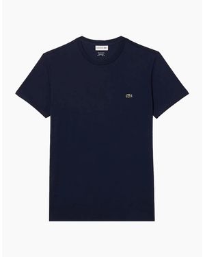 Lacoste Cotton Pima Crew Neck T-Shirt Midnight - Blue