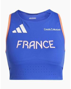 adidas Team F Crop W Gym Vest - Blue