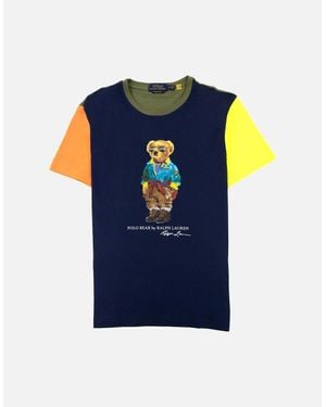 Polo Ralph Lauren Bear Logo Custom Slim Fit T Shirt - Blue