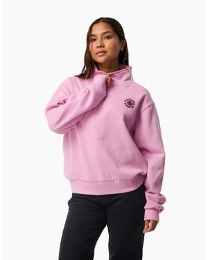 Rip Curl Rip Curl Party Wave Half Zip Fleece - Pink