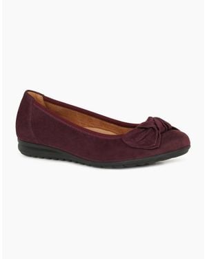 Gabor Sage Ballet Court Shoes - Red