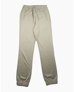 BOSS Hadiko Logo Tracksuit Bottoms Khaki - White