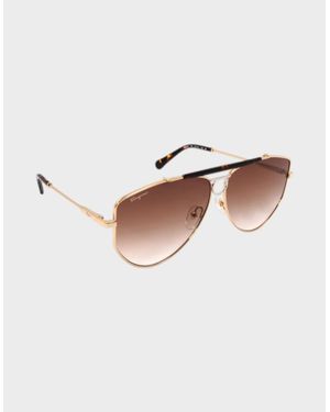Ferragamo Gradient Pilot Sunglasses - Brown