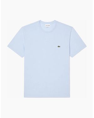 Lacoste Cotton Pima Crew Neck T-Shirt Pastel - Blue