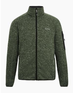 Regatta Newhill Marl Full Zip Fleece Jacket - Green