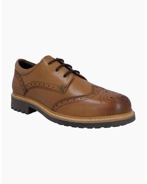 HUNTER Cawdor Leather Tan Brogues Shoes - Brown