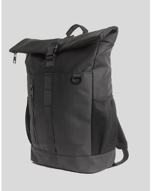 Lyle & Scott Water Resistant Rolltop Backpack - Black