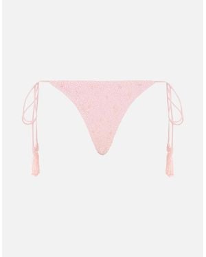 Oceanus Nixie Tropical Low Coverage Bikini Bottoms - Pink